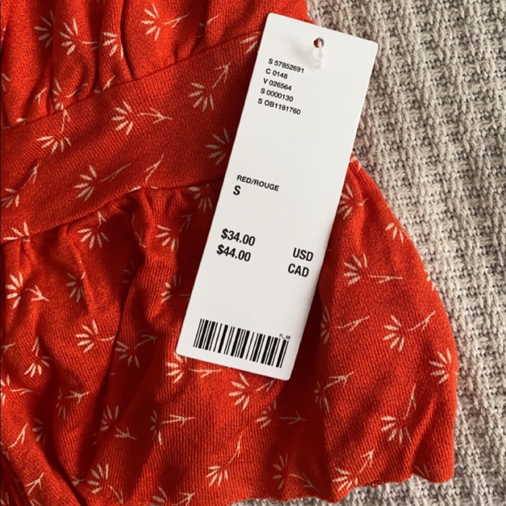 Orange crop floral shirt - Picture 2 of 2